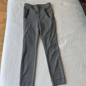 Hollister Black and White Houndstooth Pants